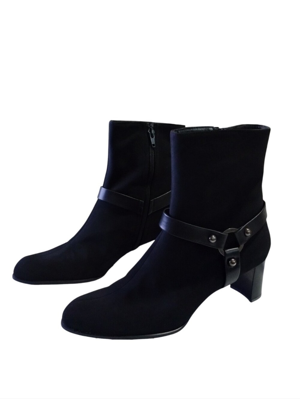 Stuart Weitzman Black Women's 8.5 Gore-Tex Harness Boots Waterproof Minimalist